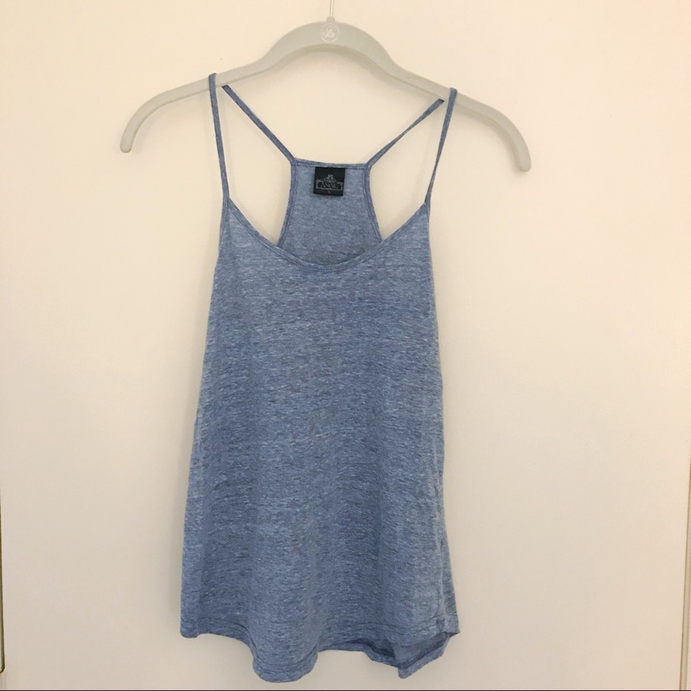 Angie heathered blue tank top